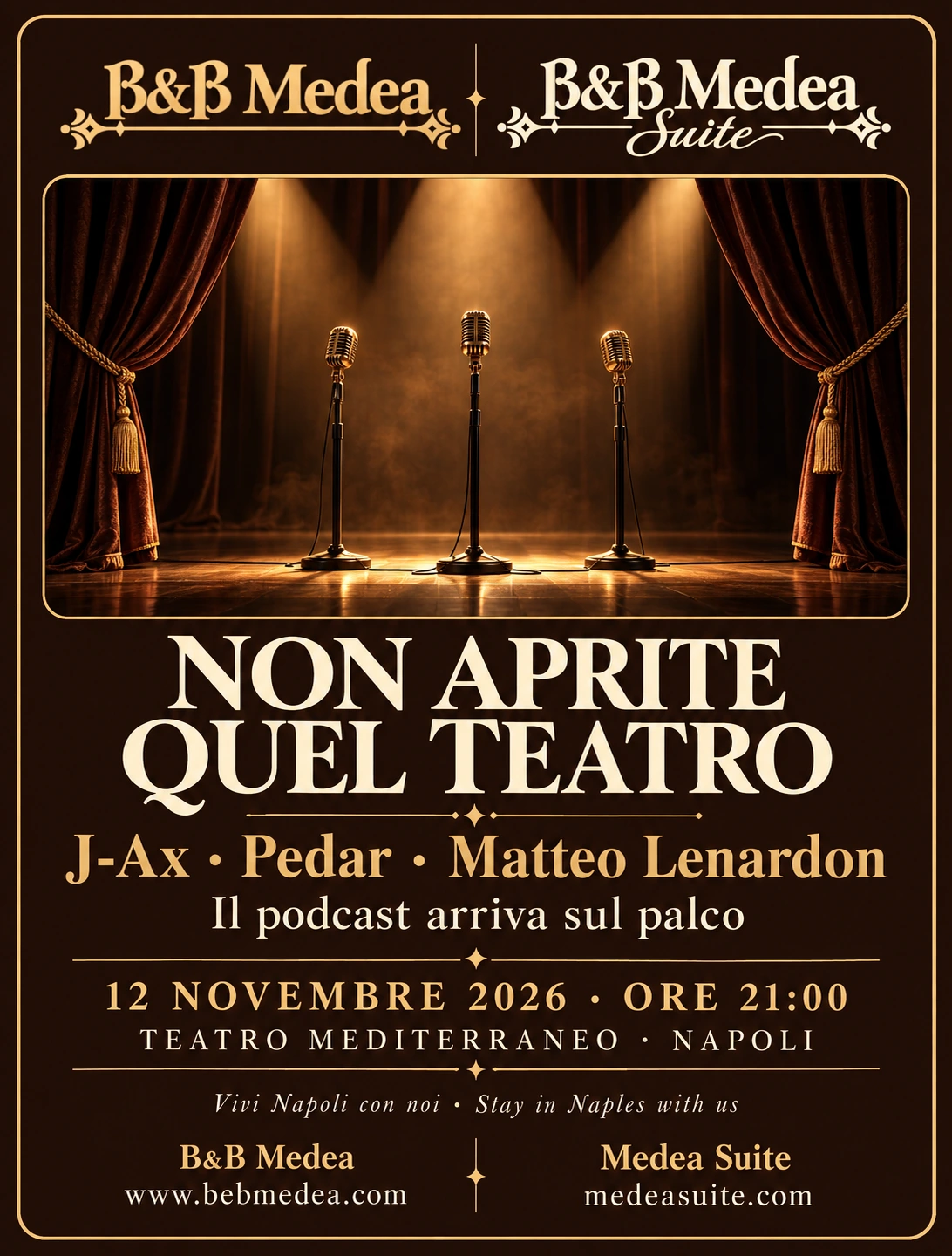 Non aprite quel teatro · B&B Medea e Medea Suite