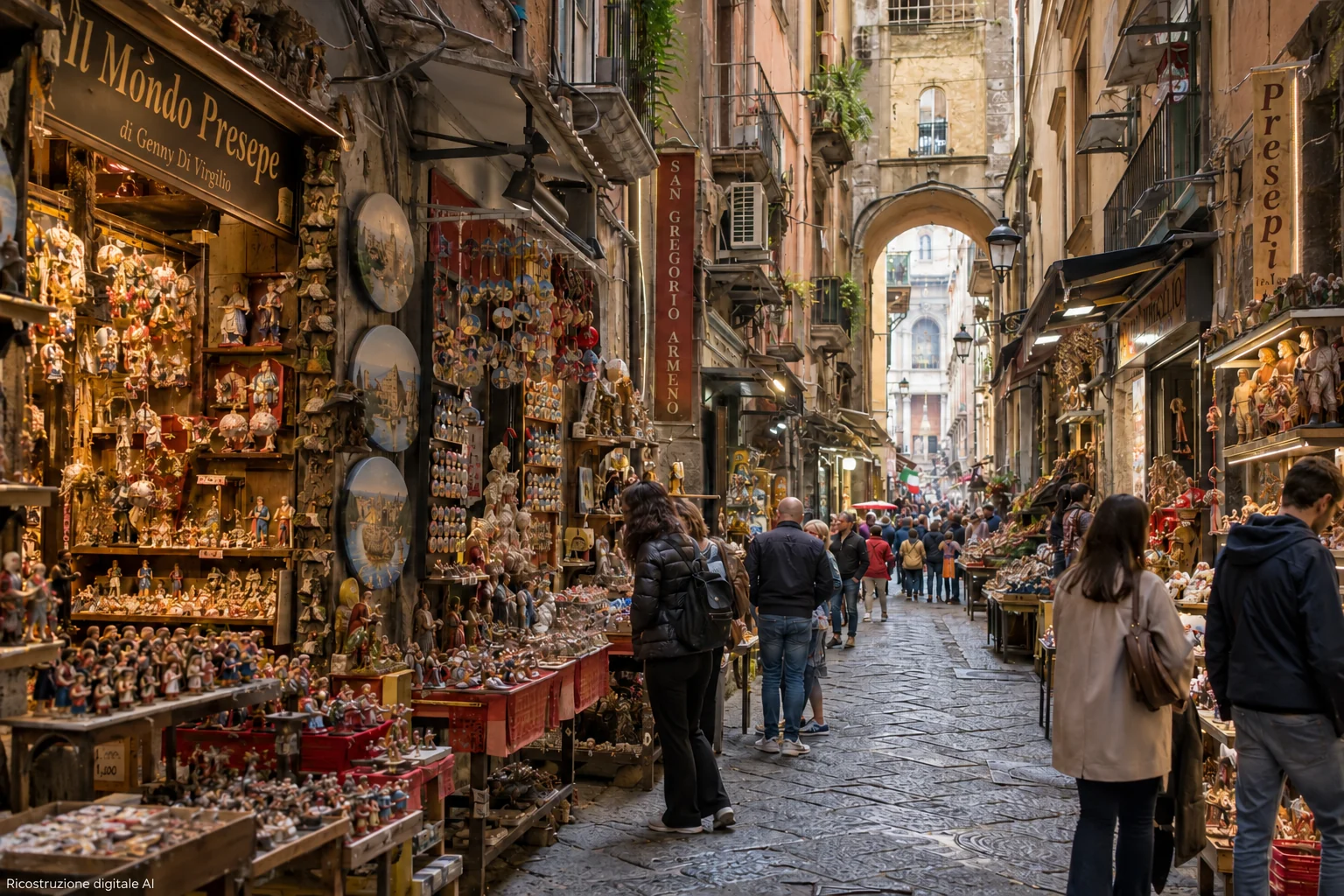 Ricostruzione digitale generata con AI · San Gregorio Armeno